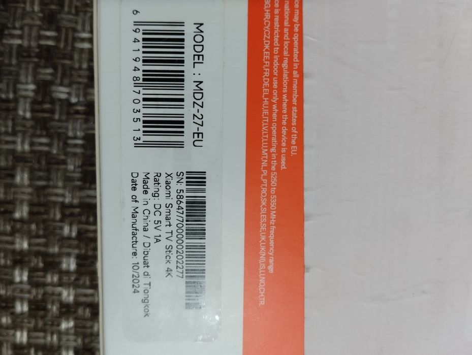 Медіа плеєр Xiaomi Smart TV Stick 4K