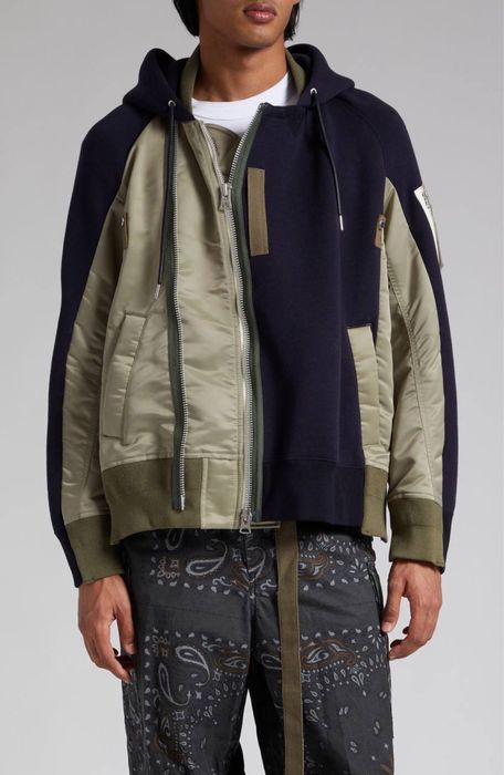 Стильна чоловіча кофта Sacai! розмір М! Розпродаж люксових речей -70%