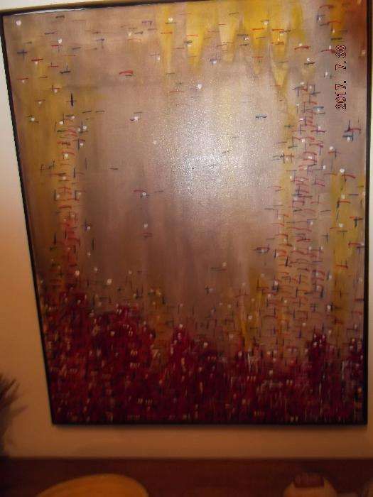 Quadro a óleo pintado, Jorge Novais, 1993 (Cruzes)