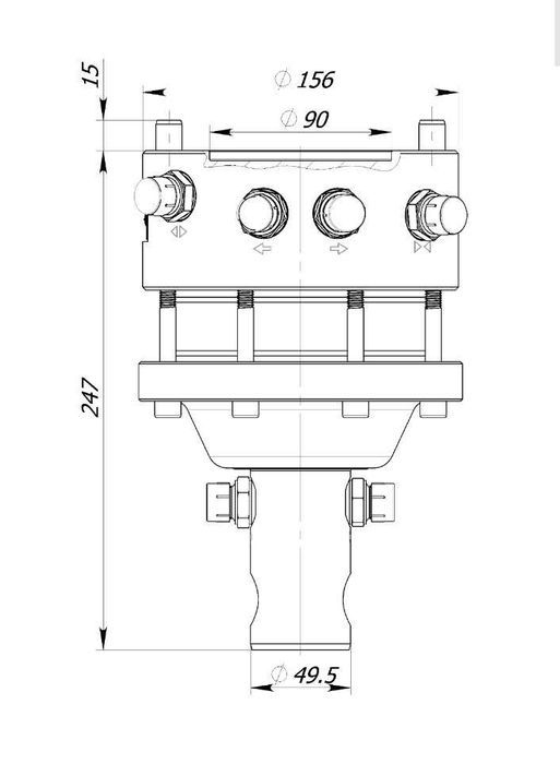 Rotator Hydrauliczny Formiko FHR 3FL - Obrotnica - Minikoparka