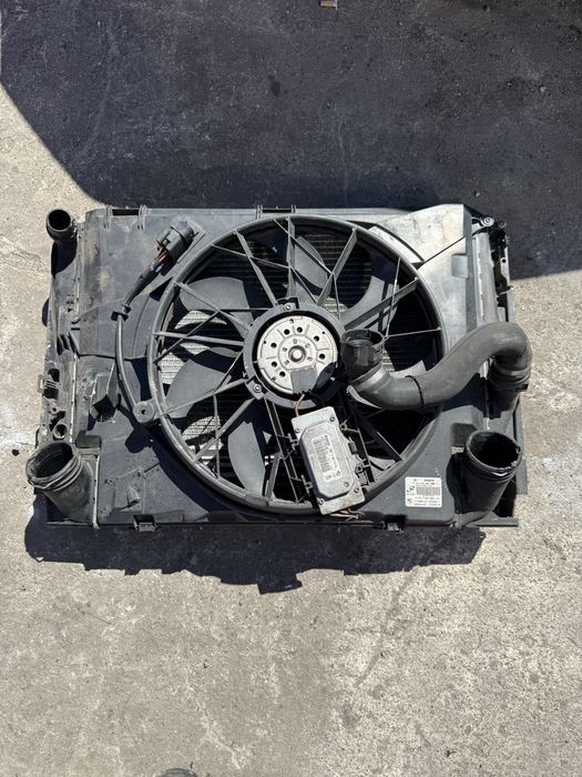 Conjunto Radiador + Intercooler + Ventoinha BMW Série 1 (E87/E81) e Série 3 (E90)