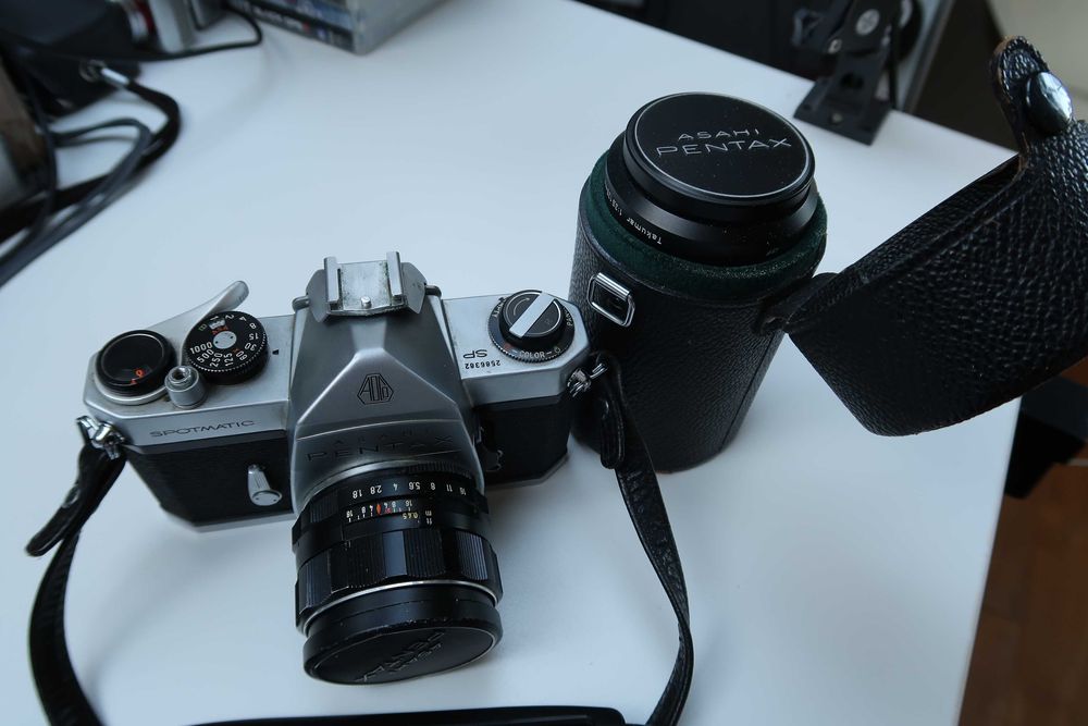 PENTAX SPOTMATIC SP + Takumar 55mm 1:1.8 +  Takumar 135mm 1:3.5