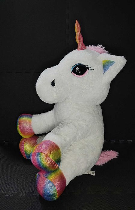 Peluche Unicórnio Sentado 75cm NOVO