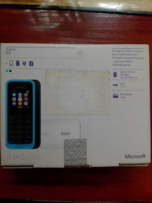 Мобільний телефон Nokia 105 с коробкой. Как новый.