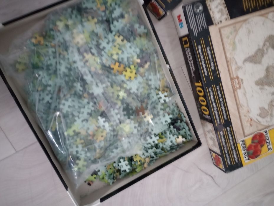 Puzzle 1000 sztuk żaba panoramiczna ogromna mapa Brazylia