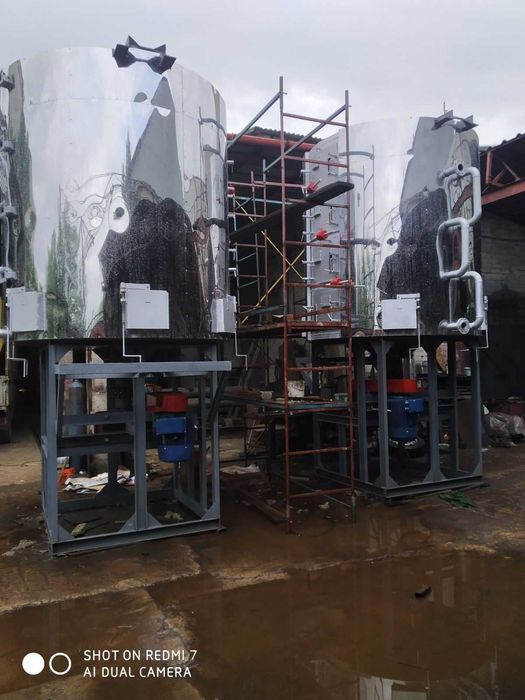 Жаровня і котел для маслоцеха. Жаровня для сої. Парова жаровня.