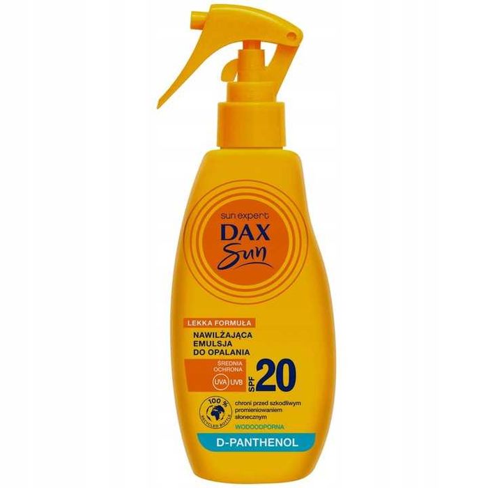 DAX SUN Emulsja nawilżająca do opalania SPF20 w sprayu 200 ml