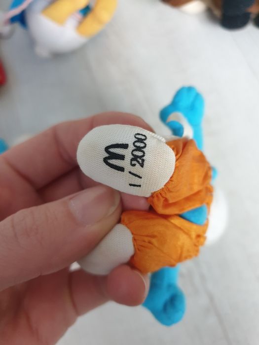Mcdonalds zabawki pluszaki smerfy Disney prl pluszaki 1997 lata 90