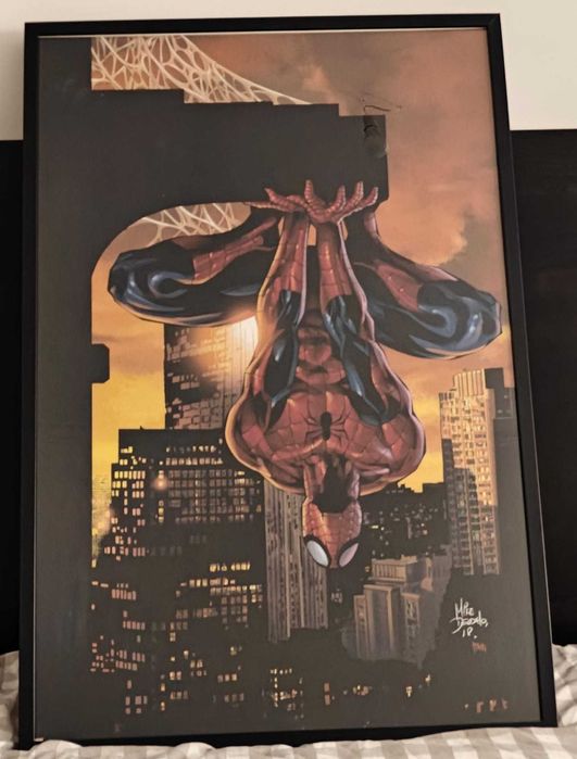 Poster Homem Aranha 61cmx91cm emoldurado