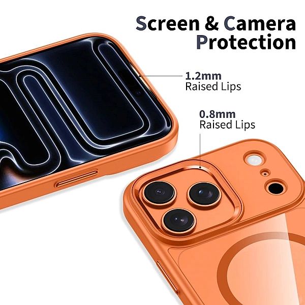 Tech-Protect Magmat Magsafe Iphone 17 Pro Max Cosmic Orange/Clear