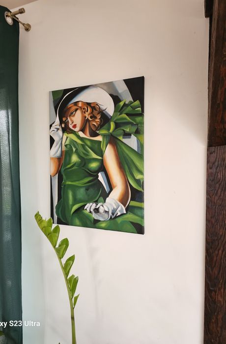 Obraz olejny. Łempicka, kopia 50x70 cm