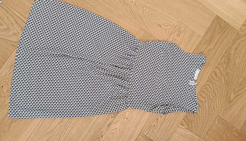 Sukienka damska Stefanel made in Italy zwiewna midi 34 36 XS S