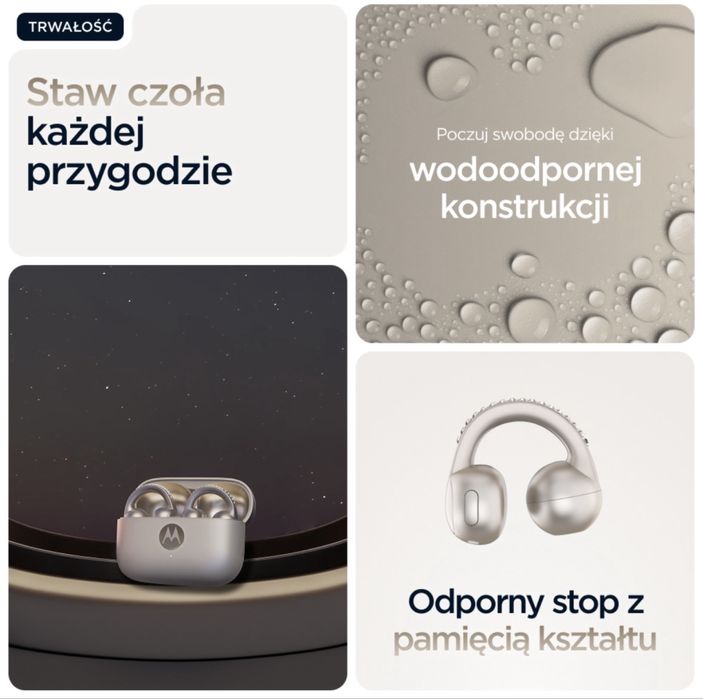 Słuchawki bezprzewodowe Motorola Moto Buds Loop Swarovski - kryształki