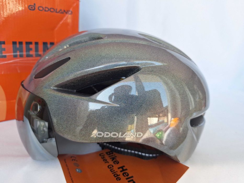 Kask rowerowy Odoland Flash HT-26 Shiny Grey L 58-62cm