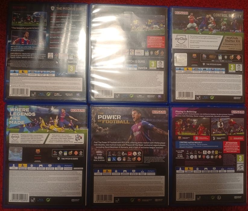 Kolekcja PES 2015 PS4 PS5 PES 2016 PES 2017 PES 2018 PES 2019 PES 2020