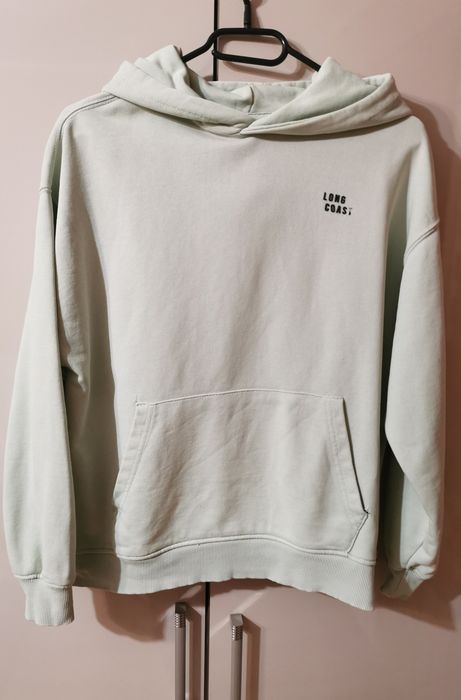 Bluza chłopiec miętowa Zara 164 wciągana przez głowę kaptur