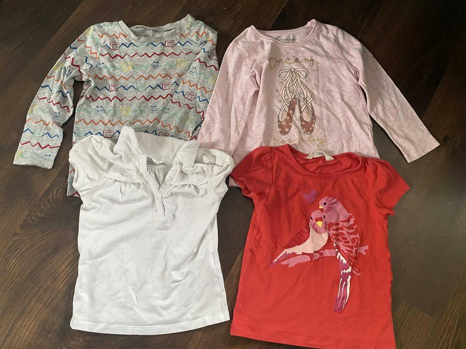 Pakiet 14 sztuk ubrań (98-104) dla dziewczynki