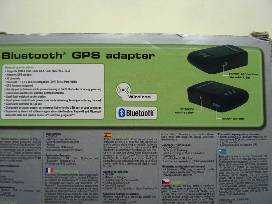 Conceptronic. Adaptador Bluetooth GPS Conceptronic,Wireless
