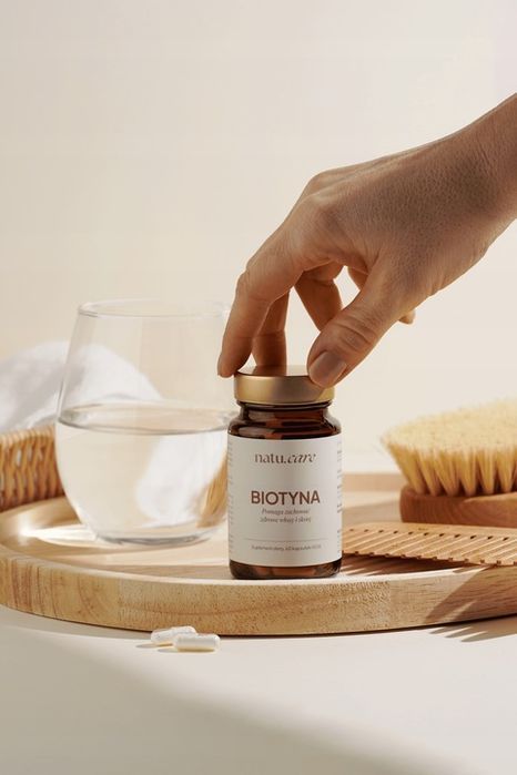 biotyna na włosy inulina witamina b7 2500 mcg g 60 kapsułek natu.care