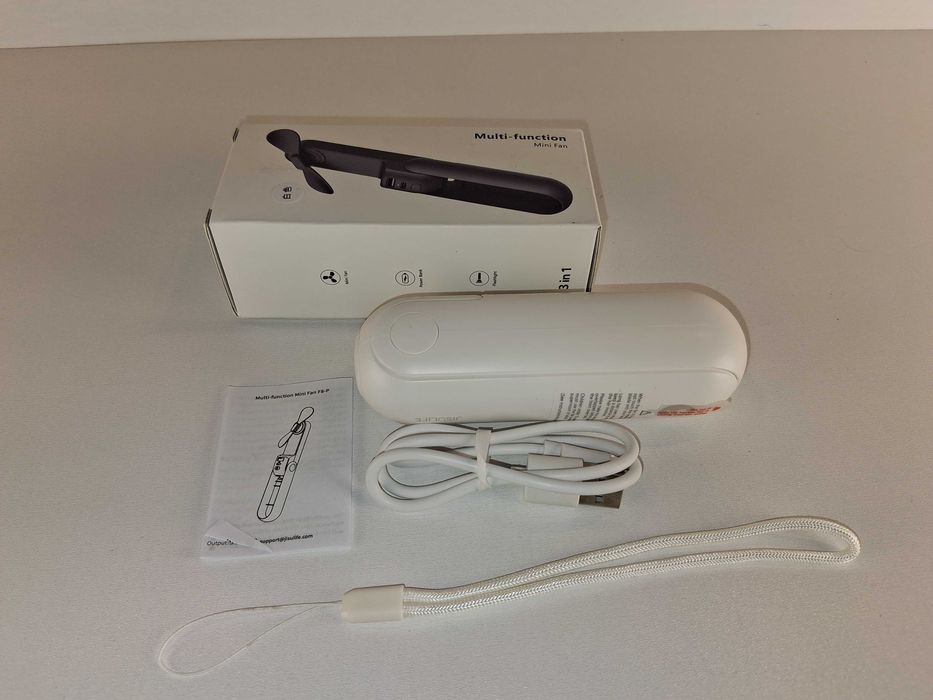 Y134 Wielofunkcyjny Mini Wiatrak Ręczny Powerbank Latarka Wentylator