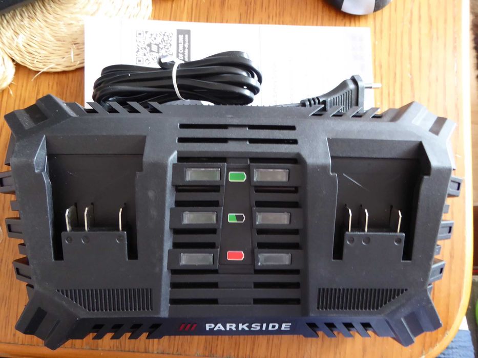 Nowa ładowarka 2 x 4,5A PARKSIDE PDSLG 20 B1 + 2 akumulatory 4Ah