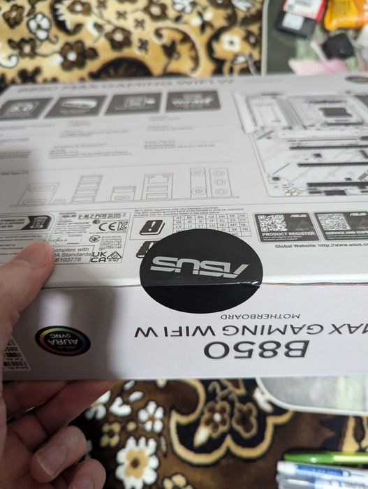 Материнcька плата ASUS B850 MAX GAMING WIFI W (AM5, AMD Ryzen)