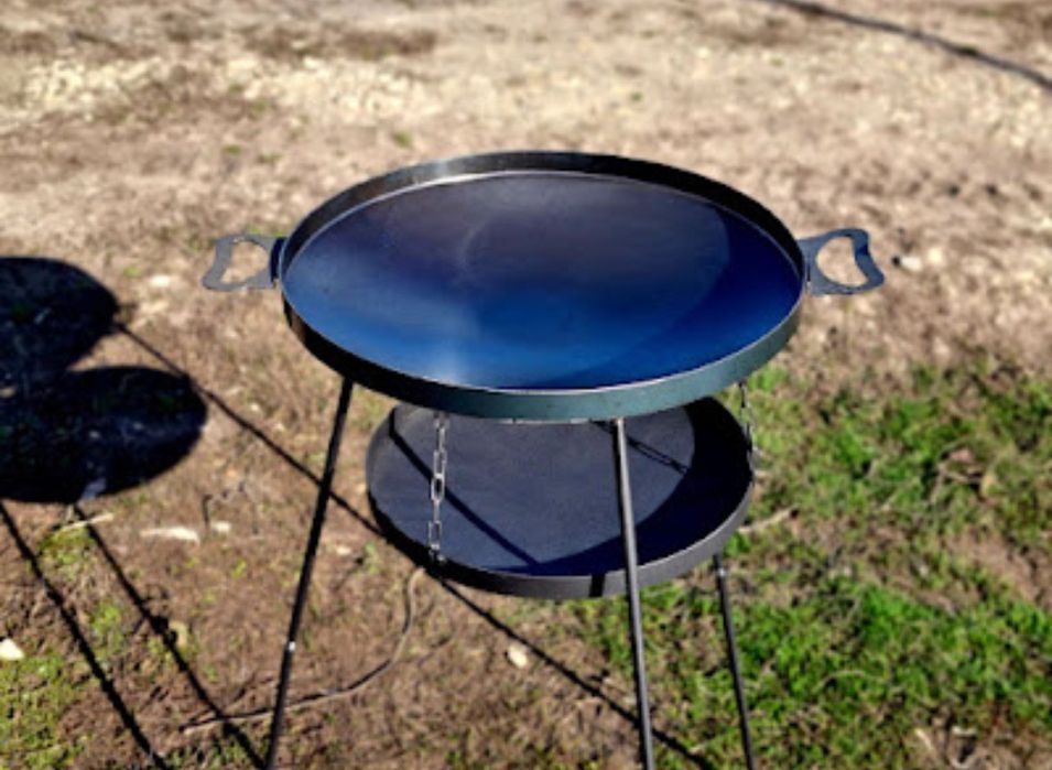 Набір Сковорода 40см з підвісом для вогню, САДЖ новий розбірний