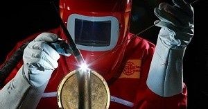 Сварка  алюминия аргоном.