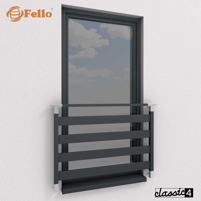 Balustrada francuska balkon barierka RAL okienna poręcz WYSYŁKA