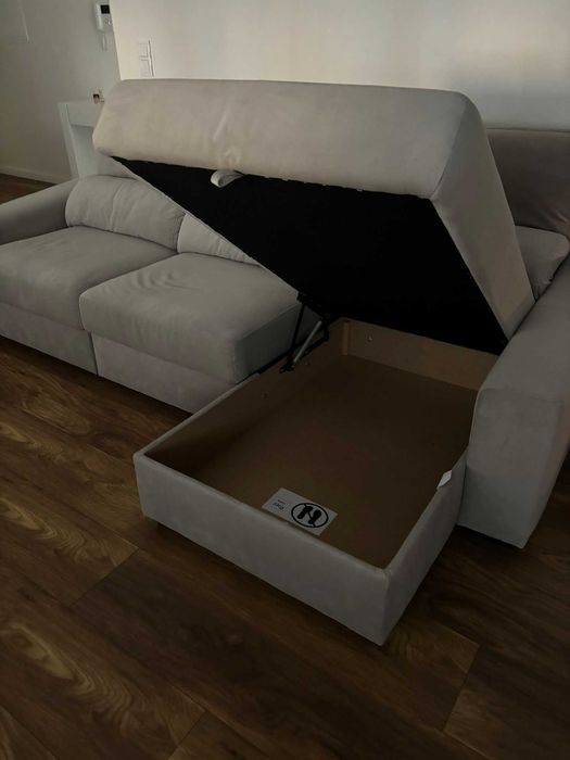 Sofá Chaise Longue (extensível /cama) c/ arrumo