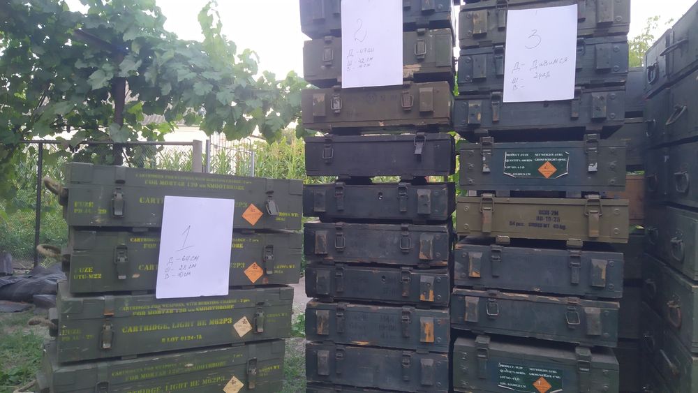 Дерев'яні ящики, транспортна тара, ящик для інструменту, гаража,  складу, дачі та риболовлі. Від 500грн.