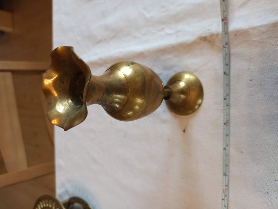 wazonik mosiężny, piękny antyk