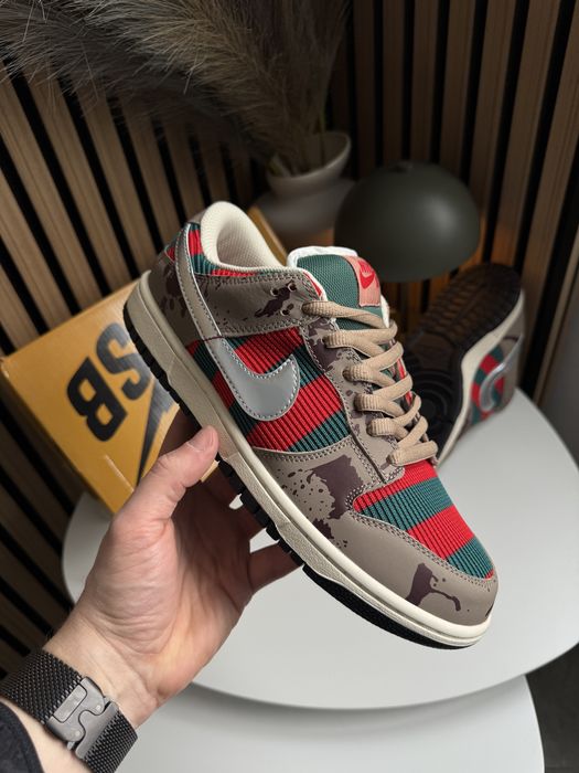 ТОП! Nike SB Dunk Low Freddy Krueger 41 42 43 44 45 найк данк фреді