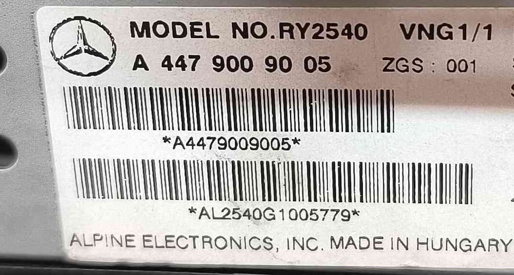Display / Ecrã de Informações A4479009005 - MERCEDES-BENZ VITO Autocarro