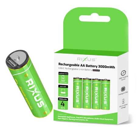 Pilhas Recarregáveis AA 3000mWh