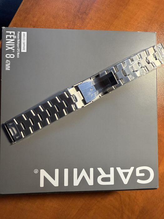 Bransoleta tytanowa Garmin Fenix 8 47mm i inne z pudelkiem