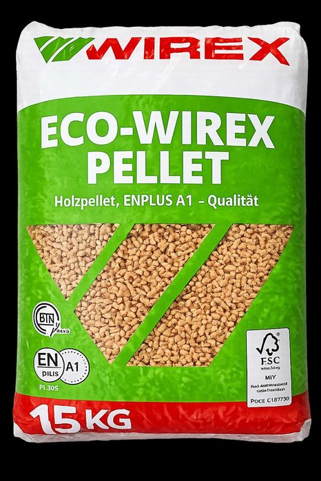 Pellet WIREX - 15kg / EN+ A1 DINplus