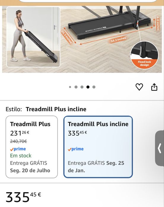 Passadeira de Corrida Mobvoi Home Treadmill Plus – Como Nova
