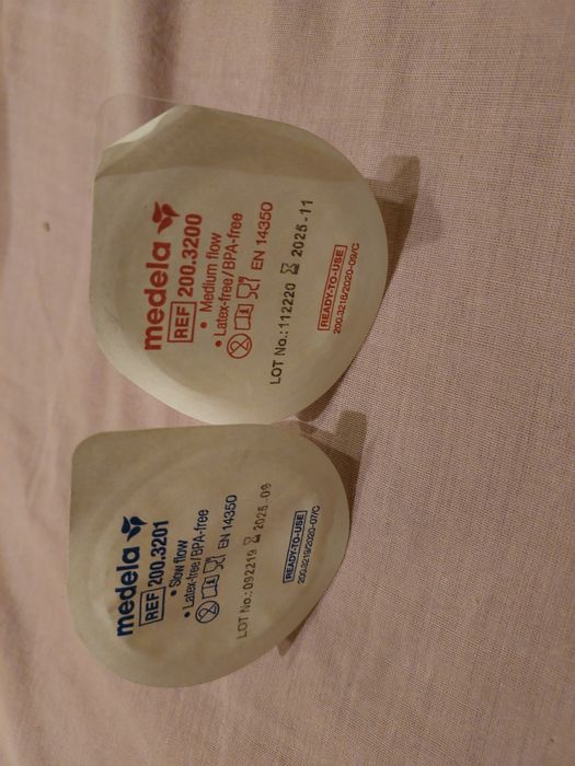 Smoczki medela 2 szt. jednorazowe silikon rozm.s i m