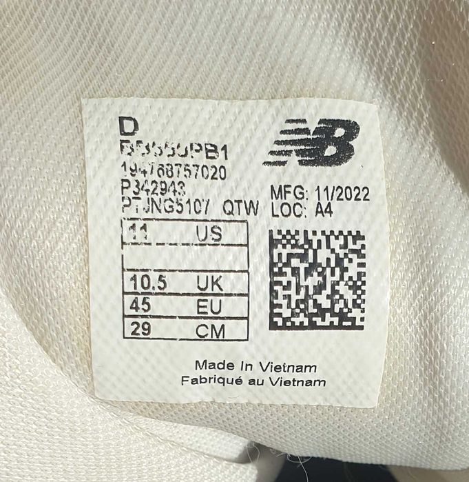 New Balance 550  rozmiar 45