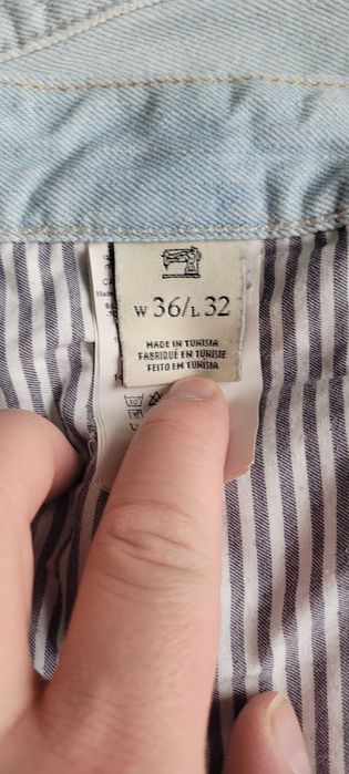 Scotch & Soda 36/32 Phaidon jeans spodnie bawełna jasne niebieskie