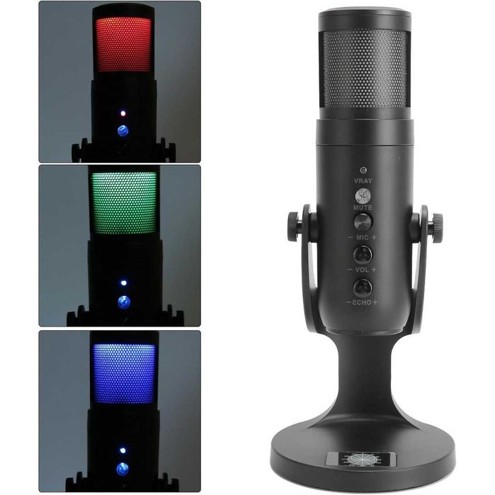 Microfone Novos e Profissionais com Suporte