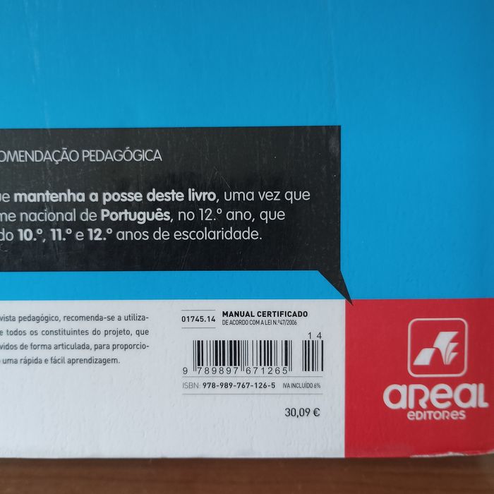 Manual português 11 ano Areal