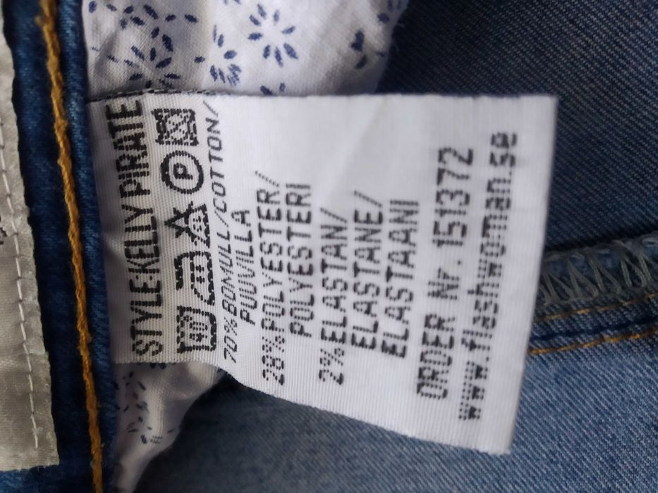spodnie rybaczki jeansowe 42