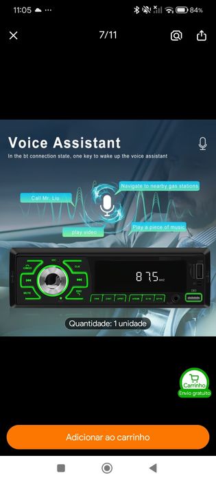 Som automotivo com Bluetooth LACRADO