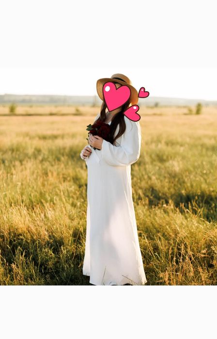 Сукня молочного кольору від бренду MBocharova, підійде для вагітних