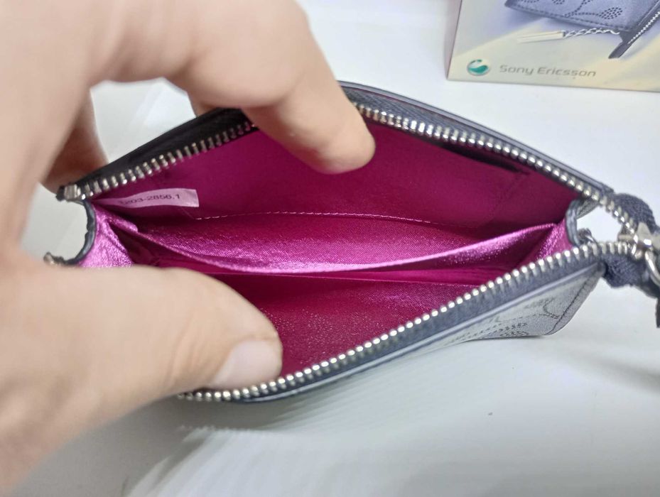 Rzadki Oryginalny Skórzany Futerał Portfel Sony Ericsson IDC-24