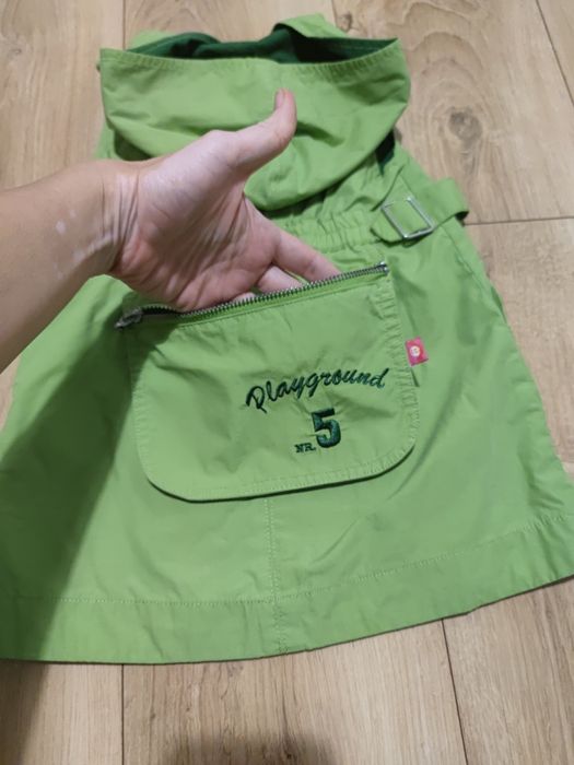 Sukienka tunika bezrękawnik 92/98 zielona boho