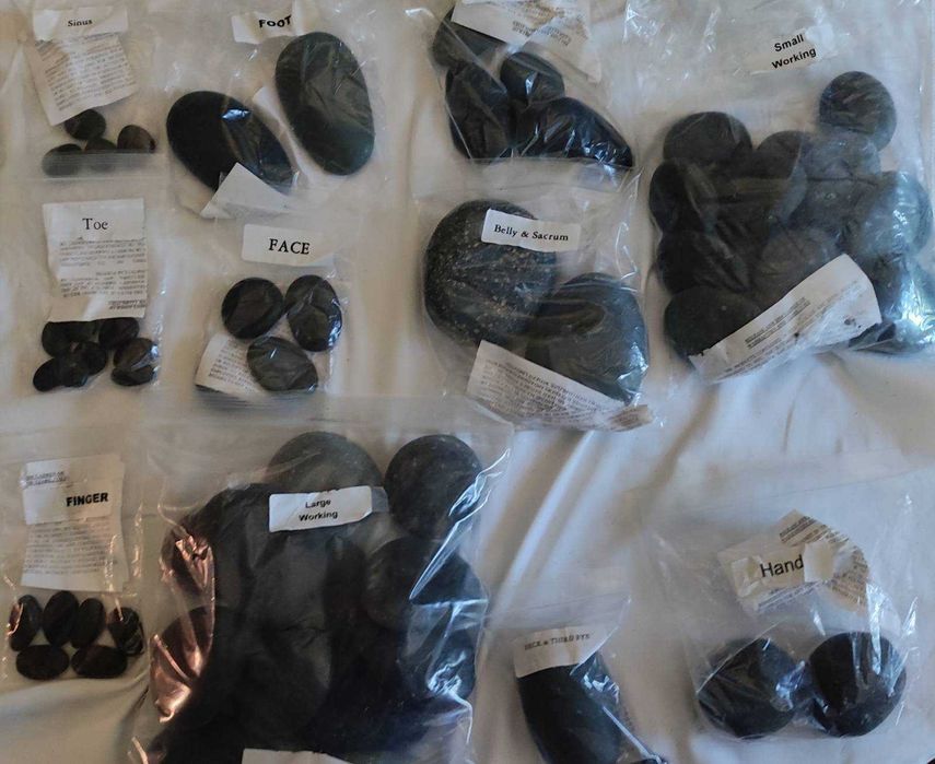 Kit massagem Pedras Quentes Sorisa - 60 Pedras Basalto + Aquecedor pro