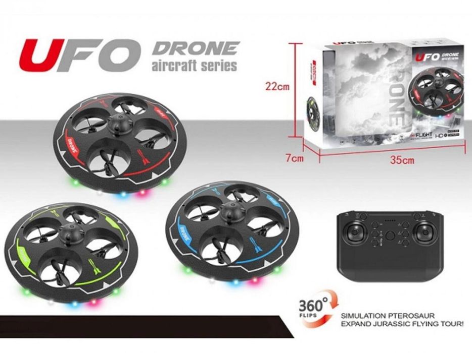 Dron zdalnie sterowany Ufo mix pudełko,350x220 mm